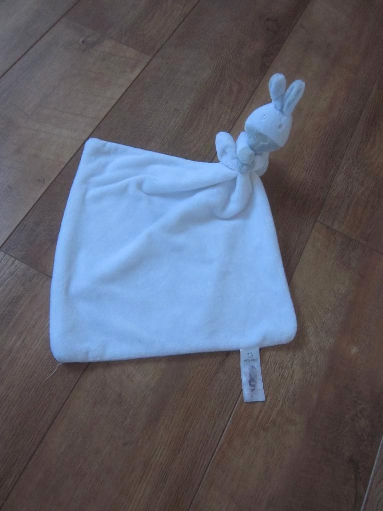 Primark Early Days wit lichtgrijs pluche knuffeldoek konijn, Kinderen en Baby's, Speelgoed | Knuffels en Pluche, Ophalen of Verzenden