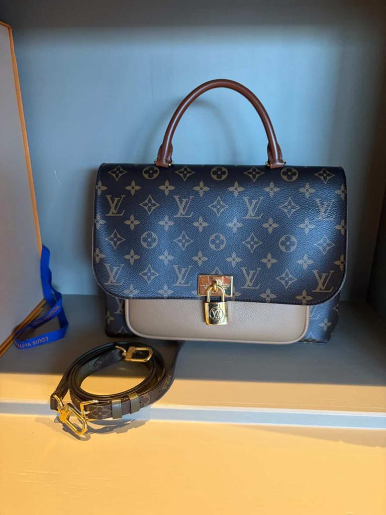 Louis Vuitton Marignan, Ophalen of Verzenden, Zo goed als nieuw, Bruin