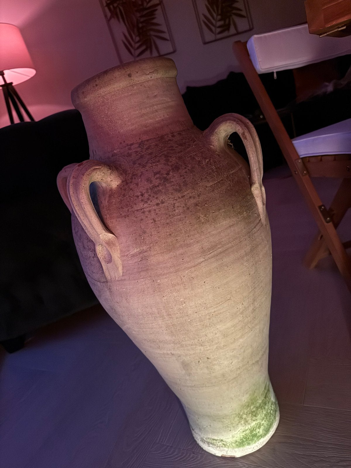 VERKOCHT - Grote Griekse vintage kruik h:70cm Ø: 35cm, Ophalen