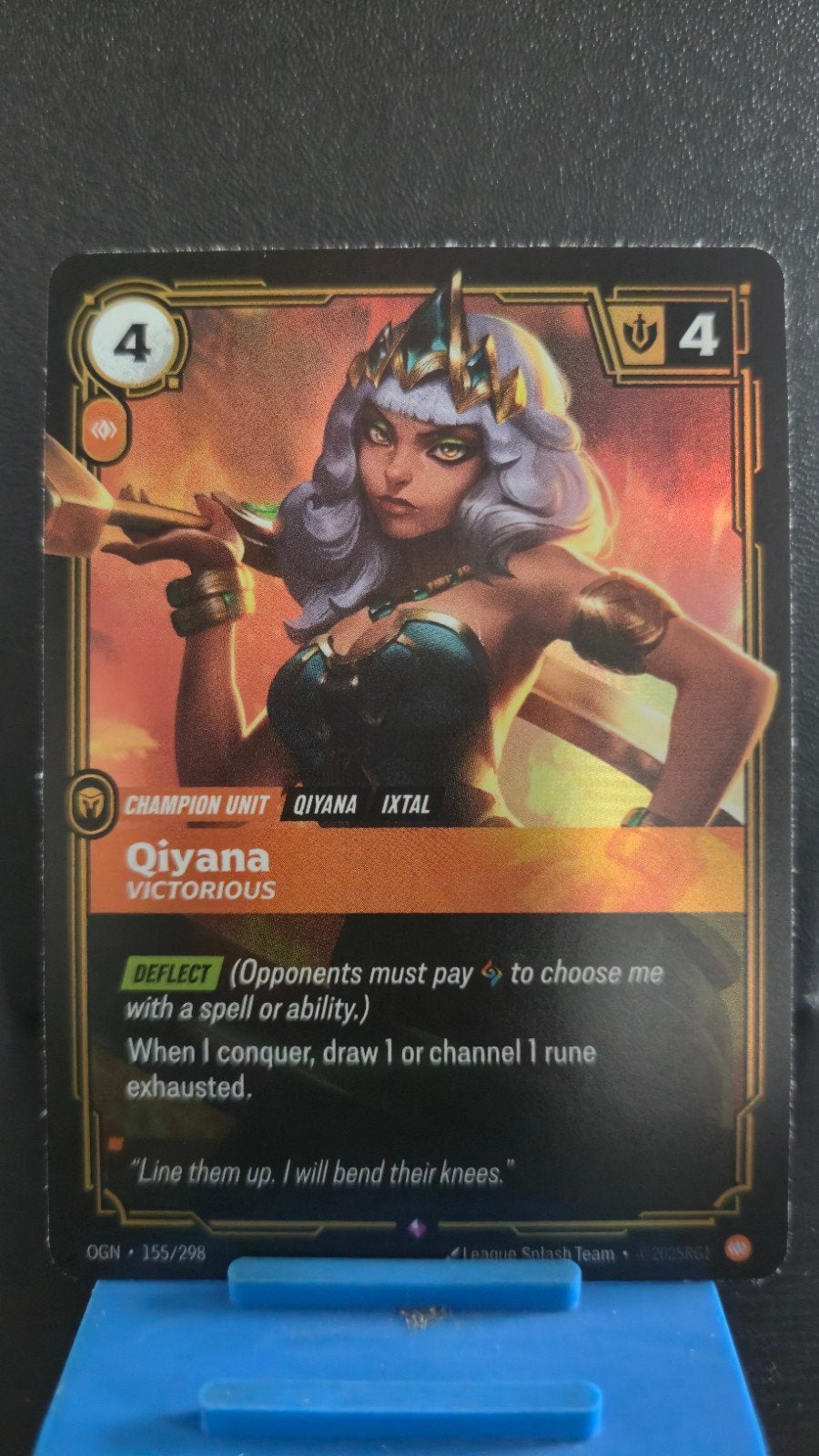 Qiyana Victorious - OGN 155/298 ENG Riftbound, Verzenden, Nieuw, Losse kaart, Foil