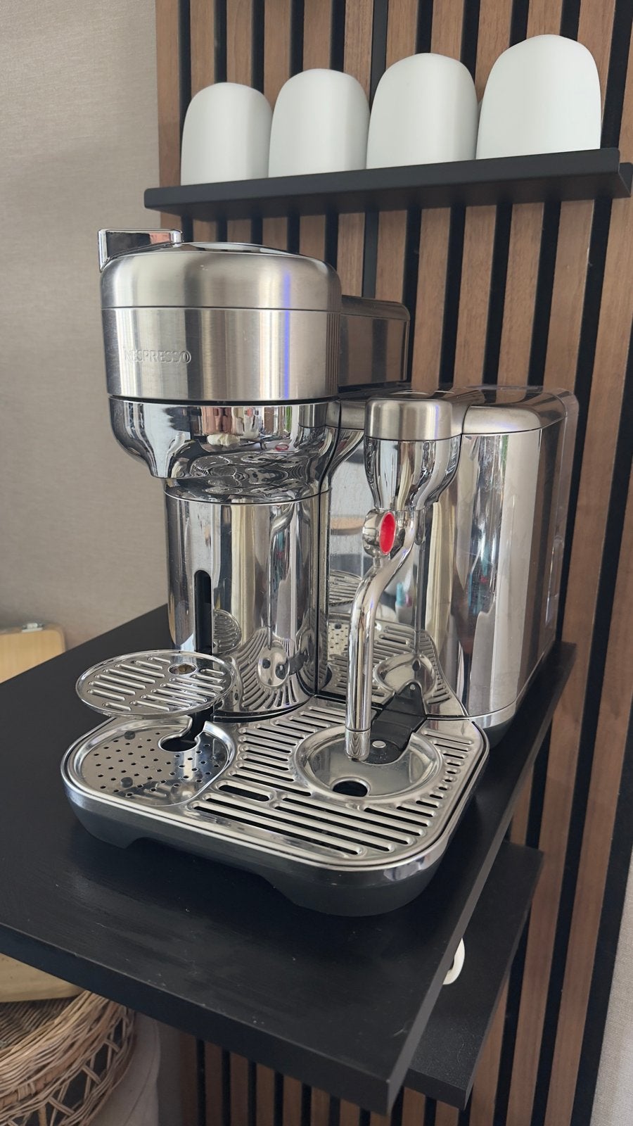 Nespresso Creatista Plus - RVS Koffiezetapparaat, Espresso apparaat, Ophalen of Verzenden, Zo goed als nieuw, 1 kopje