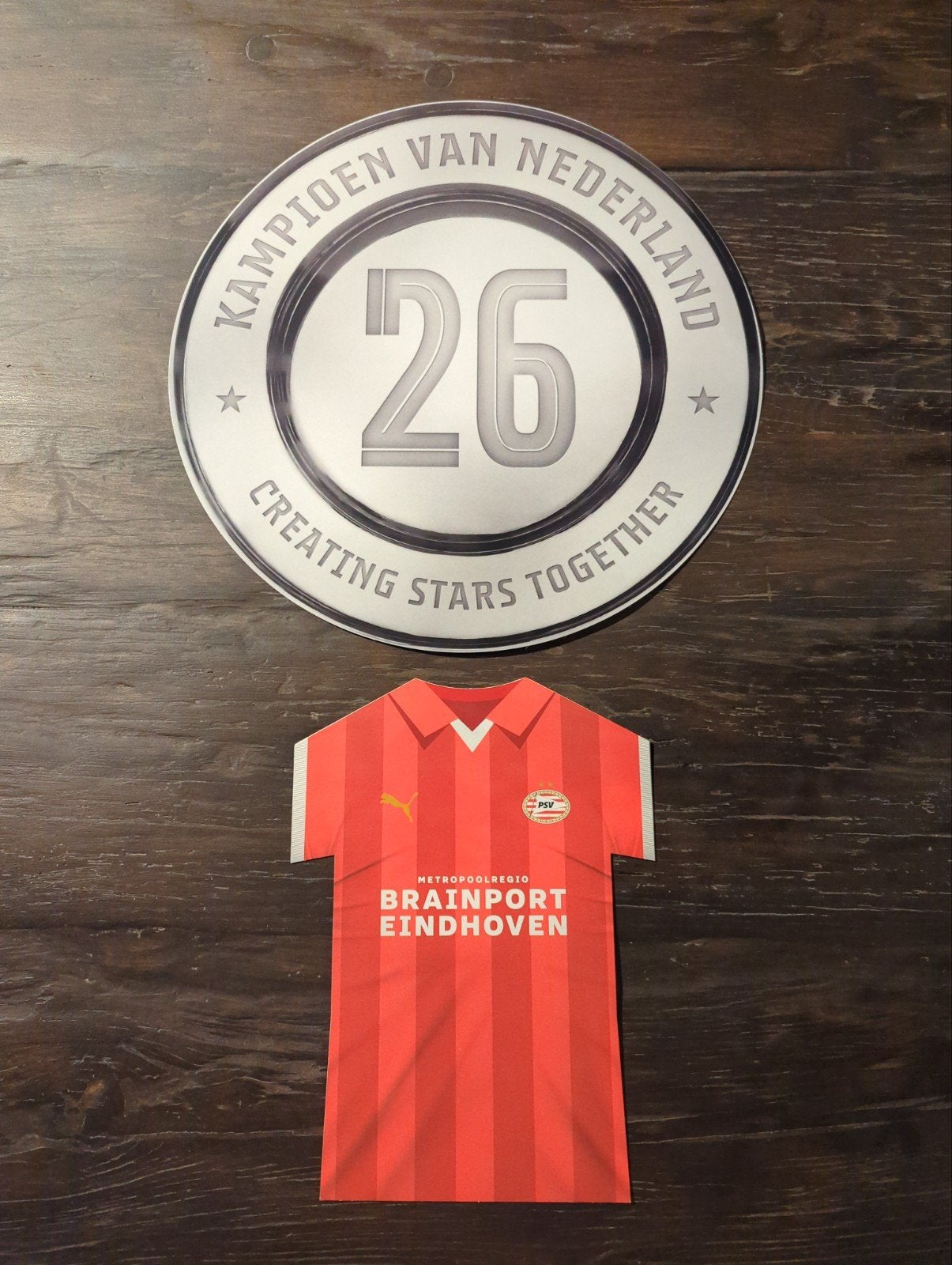PSV Kampioen 2024 - Set van 2, Ophalen of Verzenden, Nieuw, PSV, Poster, Plaatje of Sticker