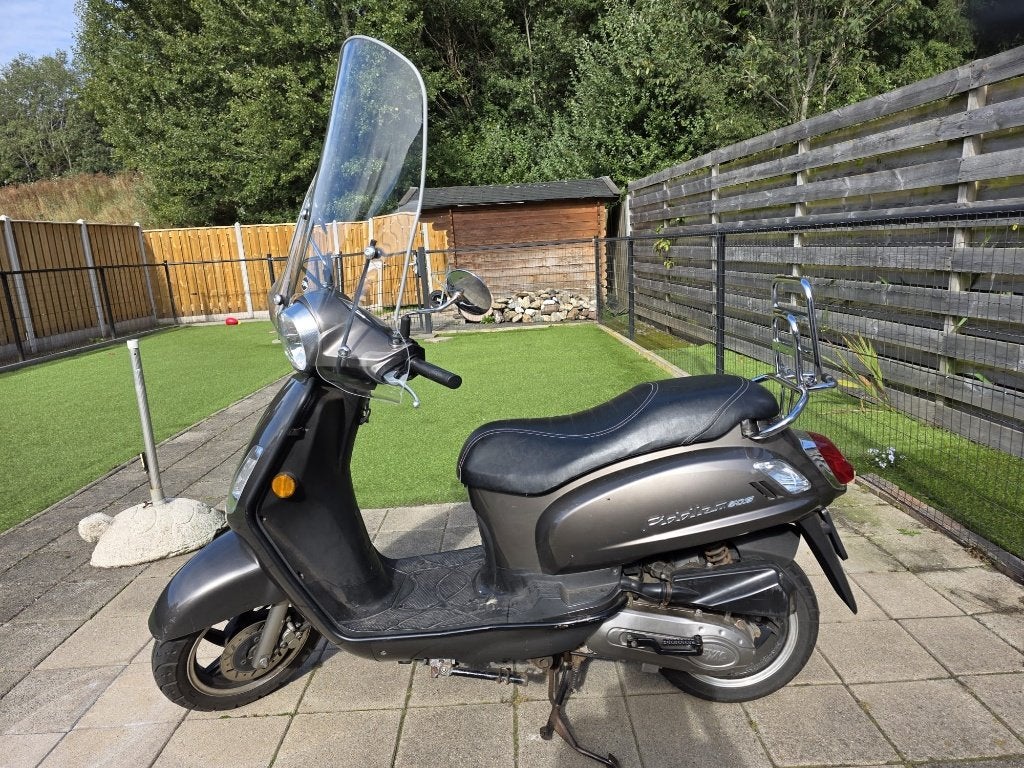 bromscooter sym fiddle 2, Ophalen, Gebruikt, SYM, Benzine