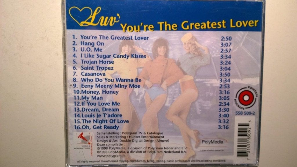 Luv - You're The Greatest Lover, Ophalen of Verzenden, Zo goed als nieuw, Pop, Album