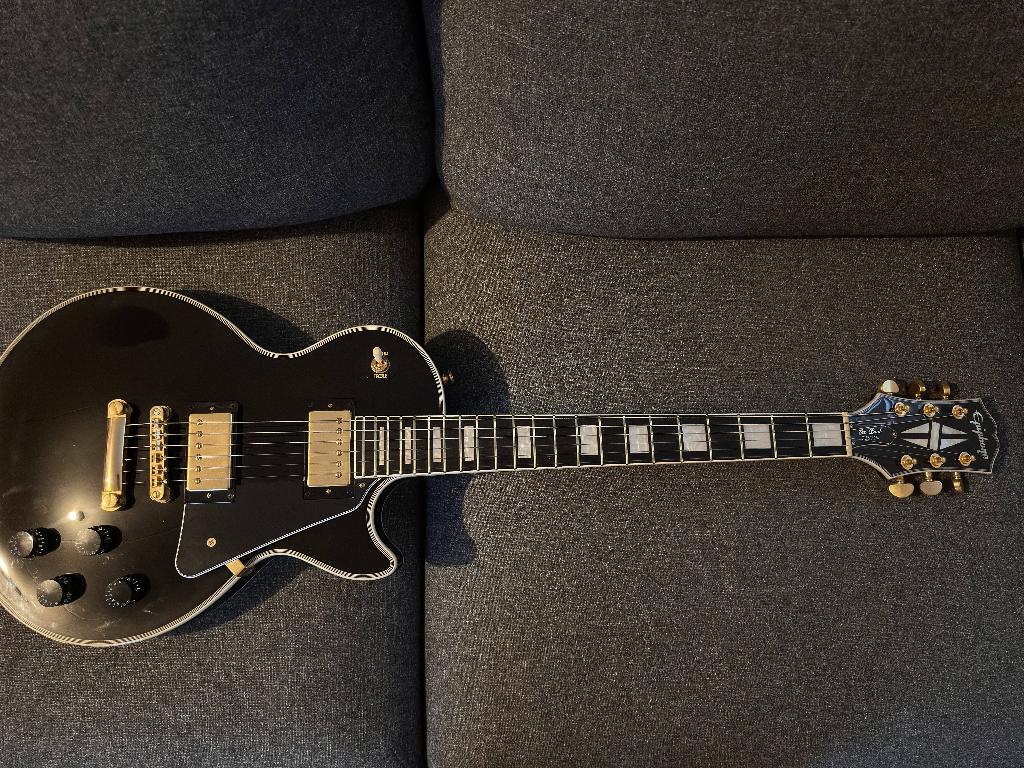Epiphone Les Paul Custom, Muziek en Instrumenten, Snaarinstrumenten | Gitaren | Elektrisch, Ophalen, Zo goed als nieuw, Solid body