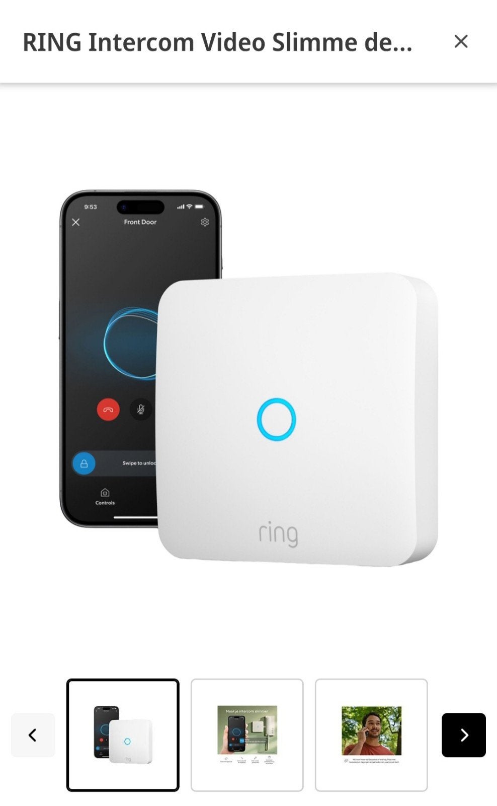 Ring Intercom Video, Ophalen, Nieuw