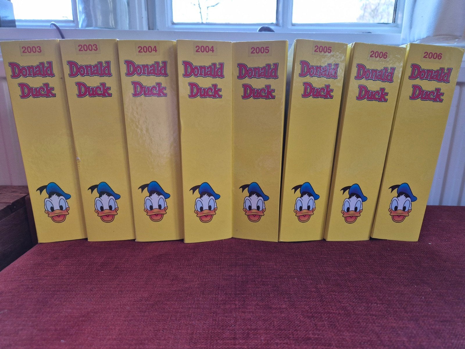 Donald Duck weekbladen 2003 t/m 2012 in verzamelmappen, Complete serie of reeks, Ophalen of Verzenden, Zo goed als nieuw