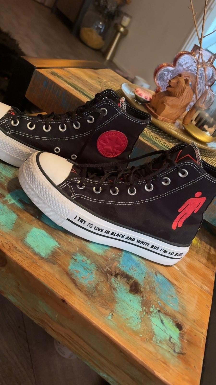 billie eilish all stars, Ophalen, Zwart, Sneakers of Gympen, Converse All Stars
