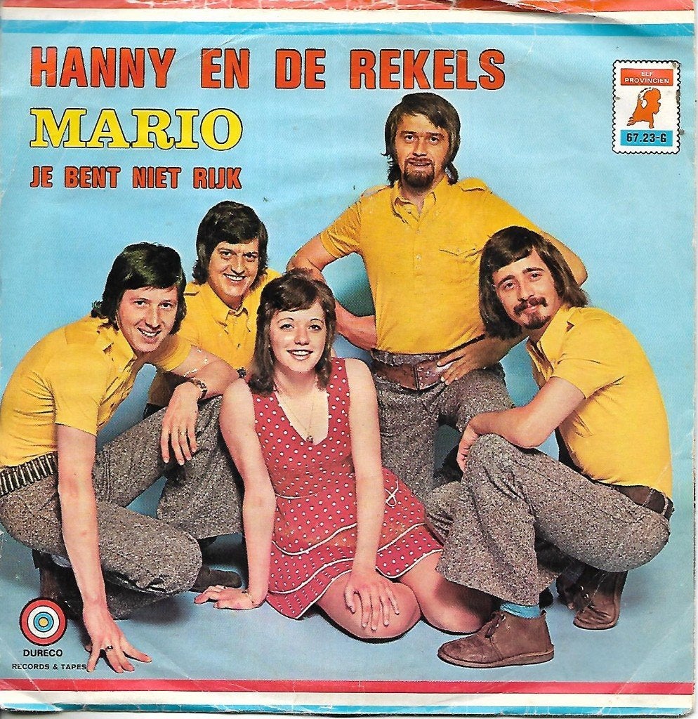 Hanny en de Rekels - Mario, Cd's en Dvd's, Ophalen of Verzenden, Gebruikt, 7 inch, Nederlandstalig