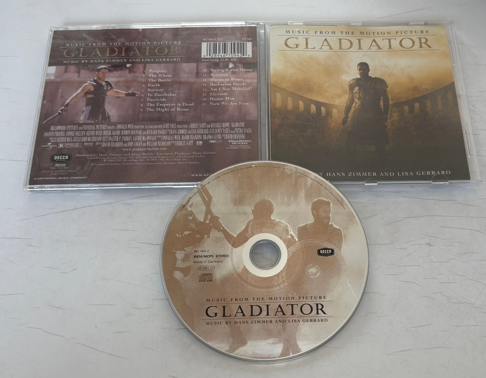 Gladiator - Music from the motion picture (nieuwstaat), Cd's en Dvd's, Ophalen of Verzenden, Zo goed als nieuw