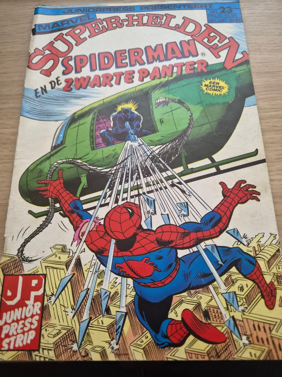 Marvel Superhelden: Spiderman en de Zwarte Panter Nr. 23, Eén stripboek, Ophalen of Verzenden, Gelezen, Stan Lee