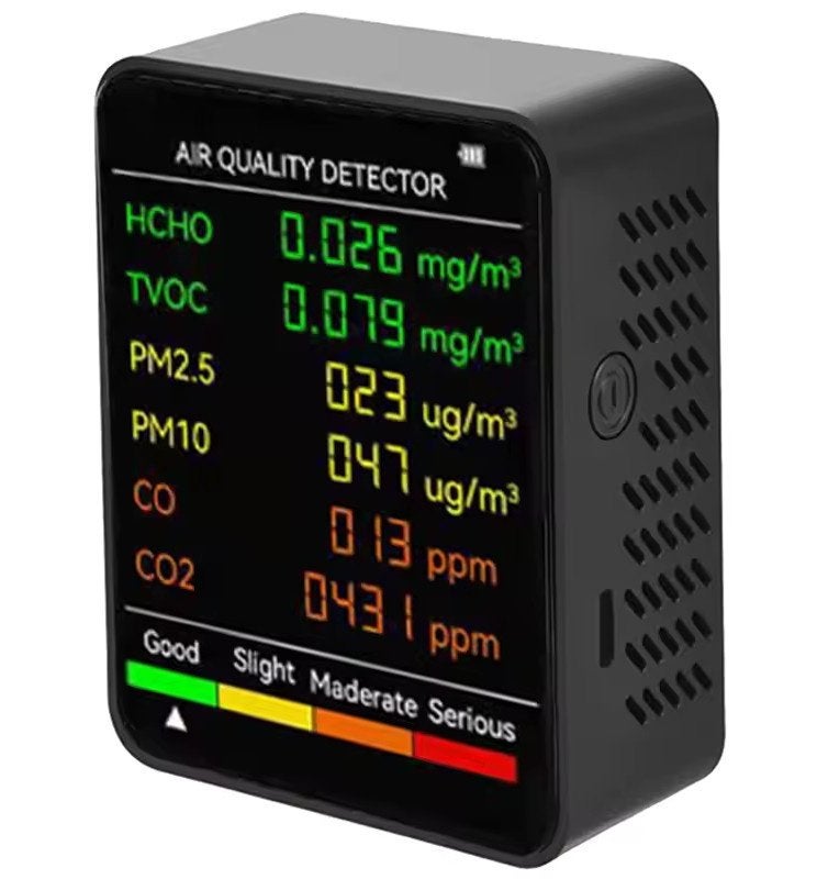 Air Detector | Detector voor Luchtkwaliteit 6-in-1 Wit, Doe-het-zelf en Verbouw, Ophalen of Verzenden, Nieuw, Overige meters