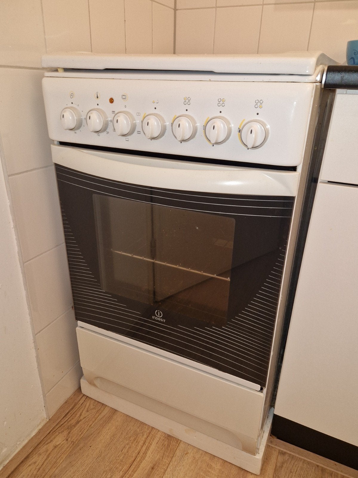 Gasfornuis, wit, Witgoed en Apparatuur, Ophalen, Gebruikt, 4 kookzones, Gas
