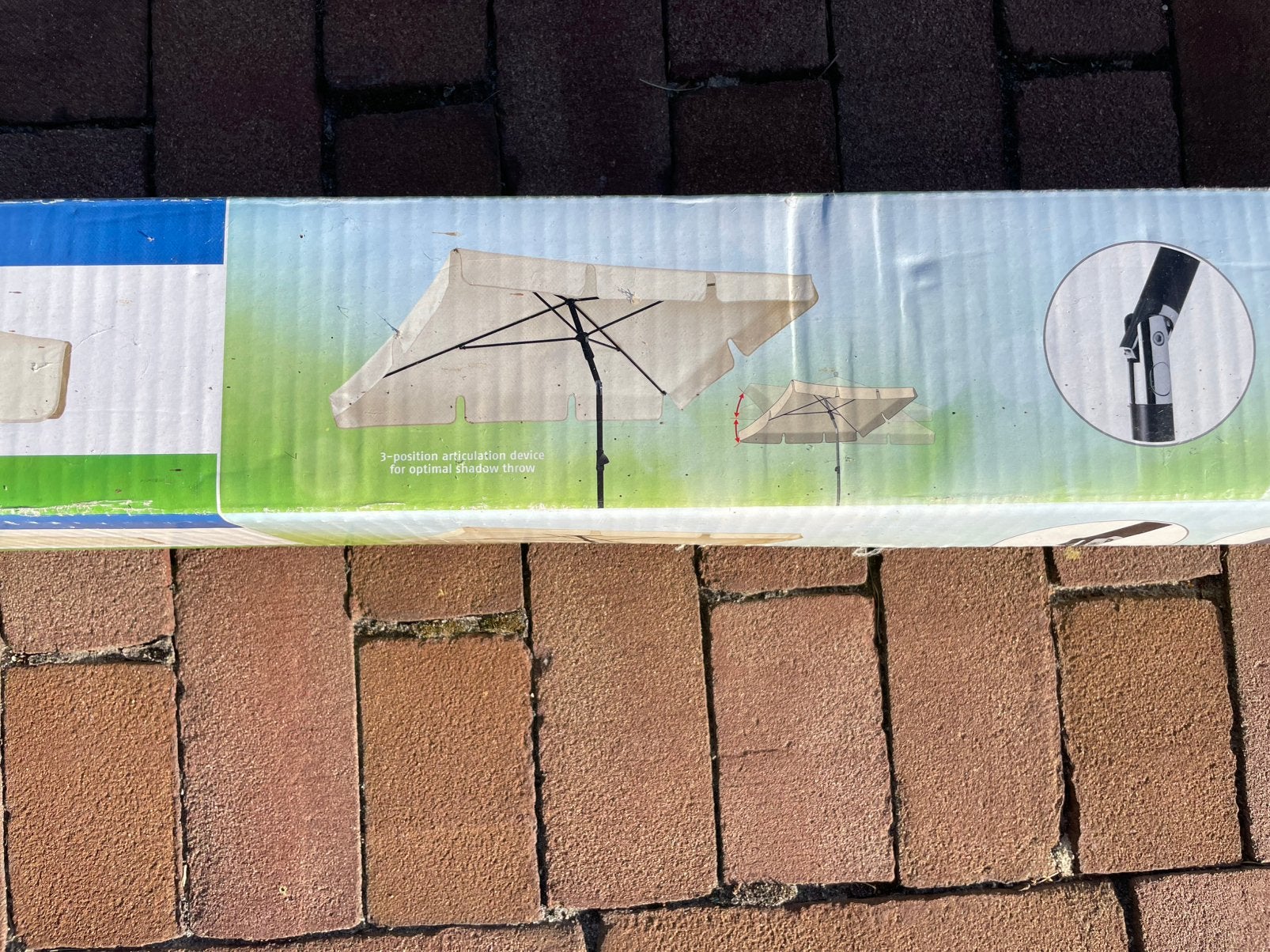 Parasol zo goed als nieuw, Tuin en Terras, Parasols, Kantelbaar, Ophalen of Verzenden, Zo goed als nieuw, 1 tot 2 meter