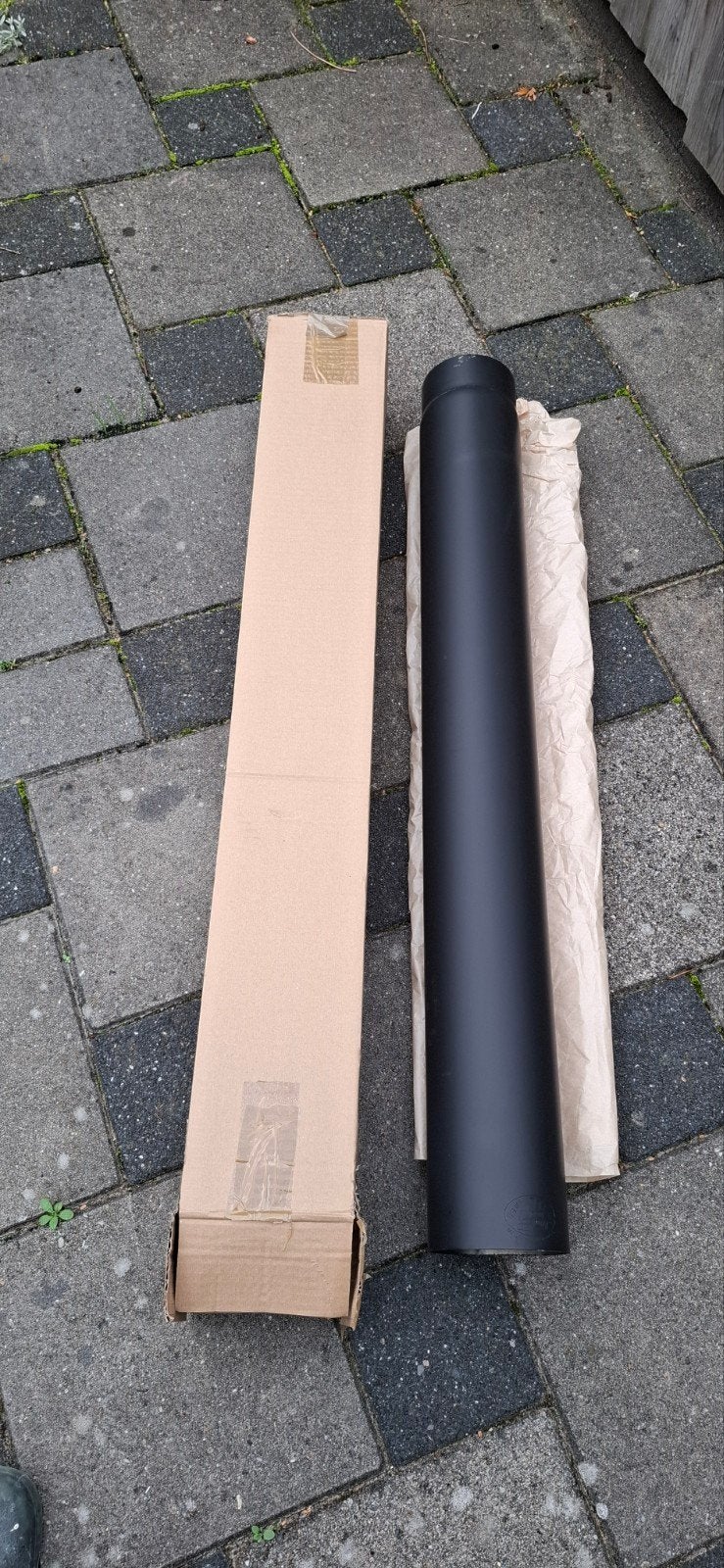 rookafvoerpijp 120x1000mm  vr/mn, Ophalen, Overige materialen, Nieuw, Minder dan 2 meter