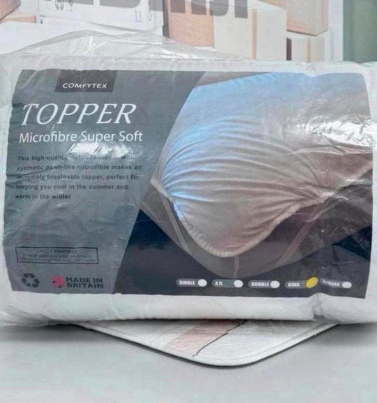 Comfytex Matrastopper matras-topper Super Soft Kingsize, Ophalen of Verzenden, H, Bedbodem, Nieuw