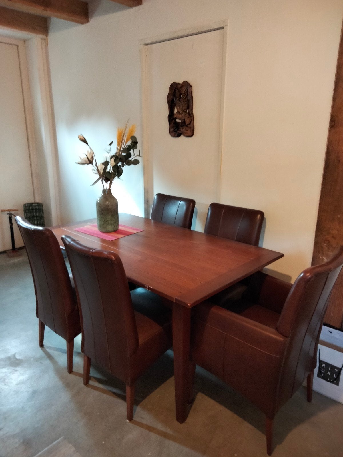 eethoek, Huis en Inrichting, Complete eetkamers, Ophalen, Gebruikt, Vintage, 4 tot 6 stoelen