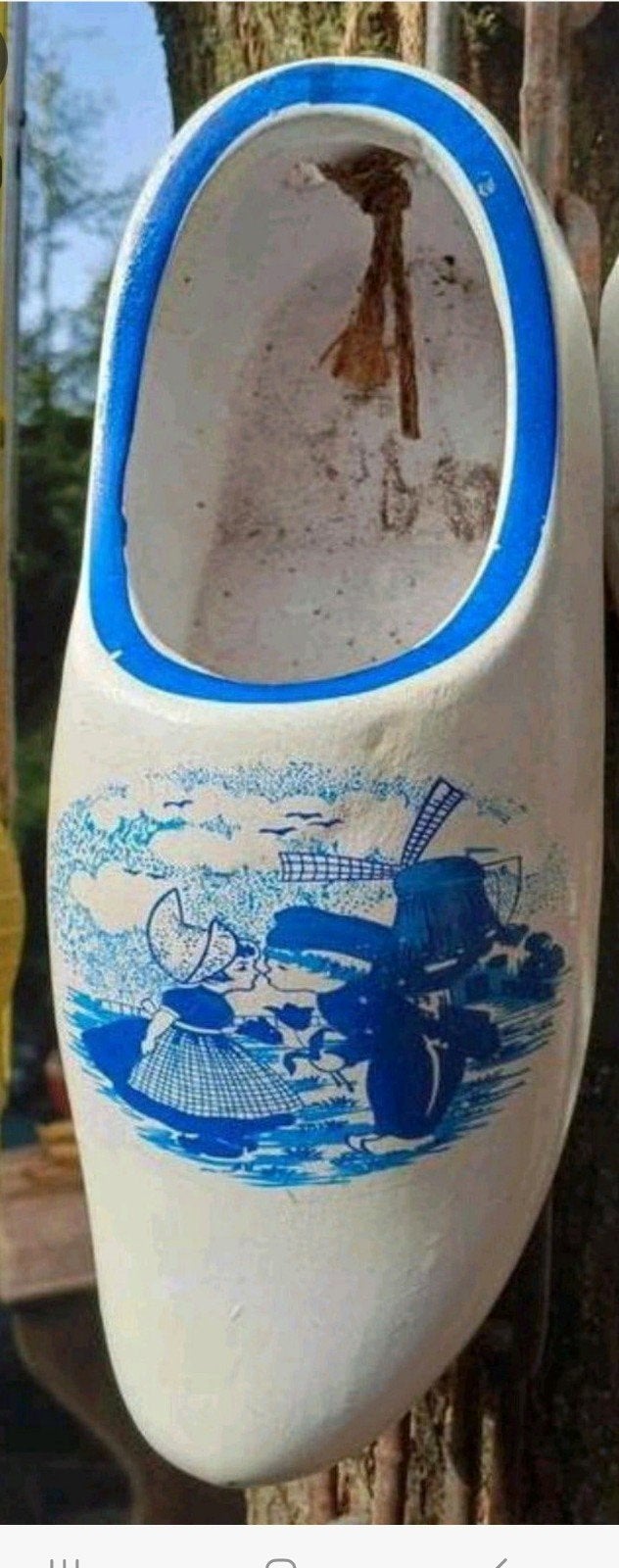 Decoratieve klomp met Delfts Blauw motief, Ophalen of Verzenden