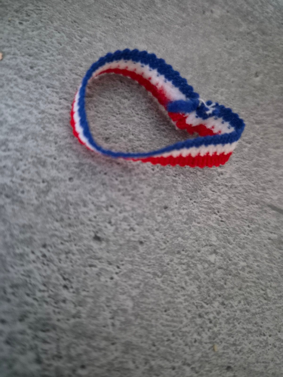 Vintage Barbie haarband rood wit blauw, Ophalen of Verzenden, Gebruikt