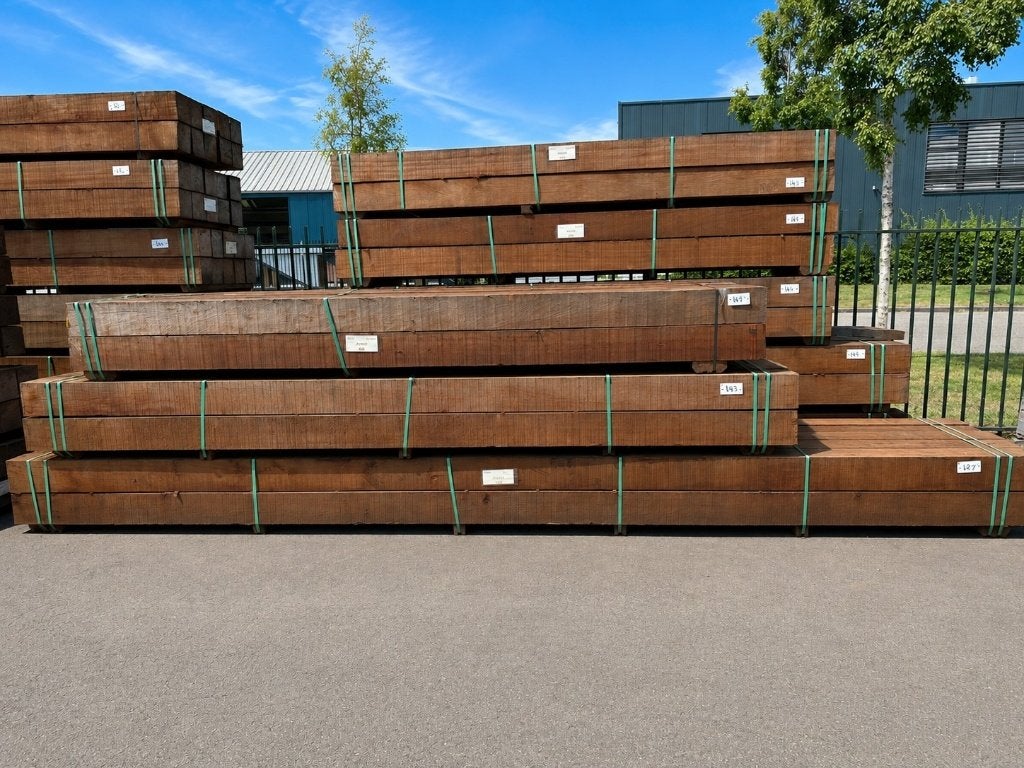 ware hardhouten palen 200x200 mm | Tot 6 meter, Ophalen, Nieuw, Balk, Overige houtsoorten