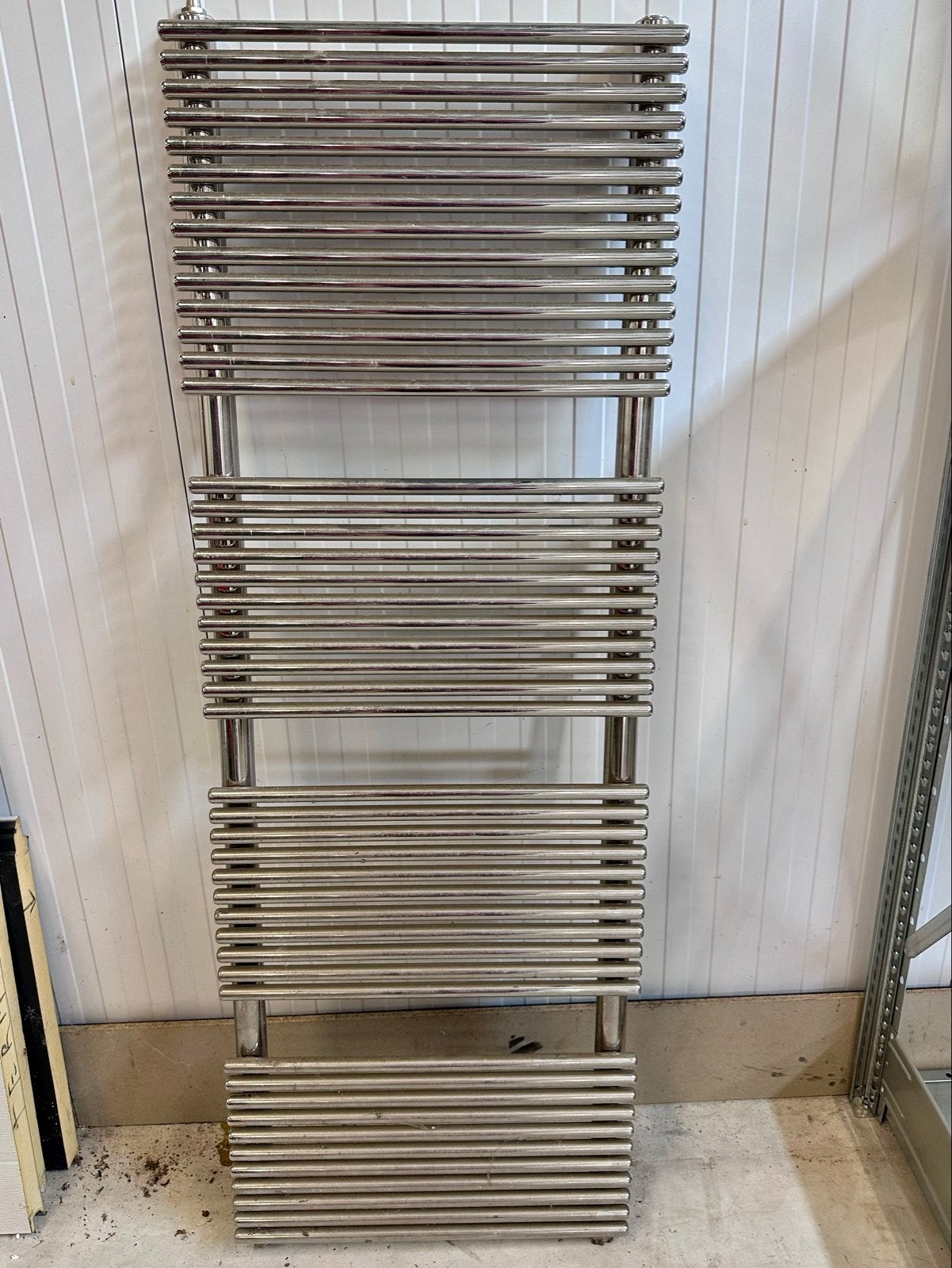 Chromen handdoekradiator 145x50 cm, Ophalen, Gebruikt