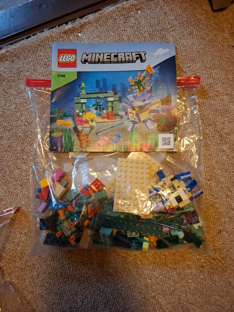 LEGO Minecraft The Ocean Monument 21180 - Bijna Compleet, Ophalen of Verzenden, Gebruikt, Losse stenen, Lego