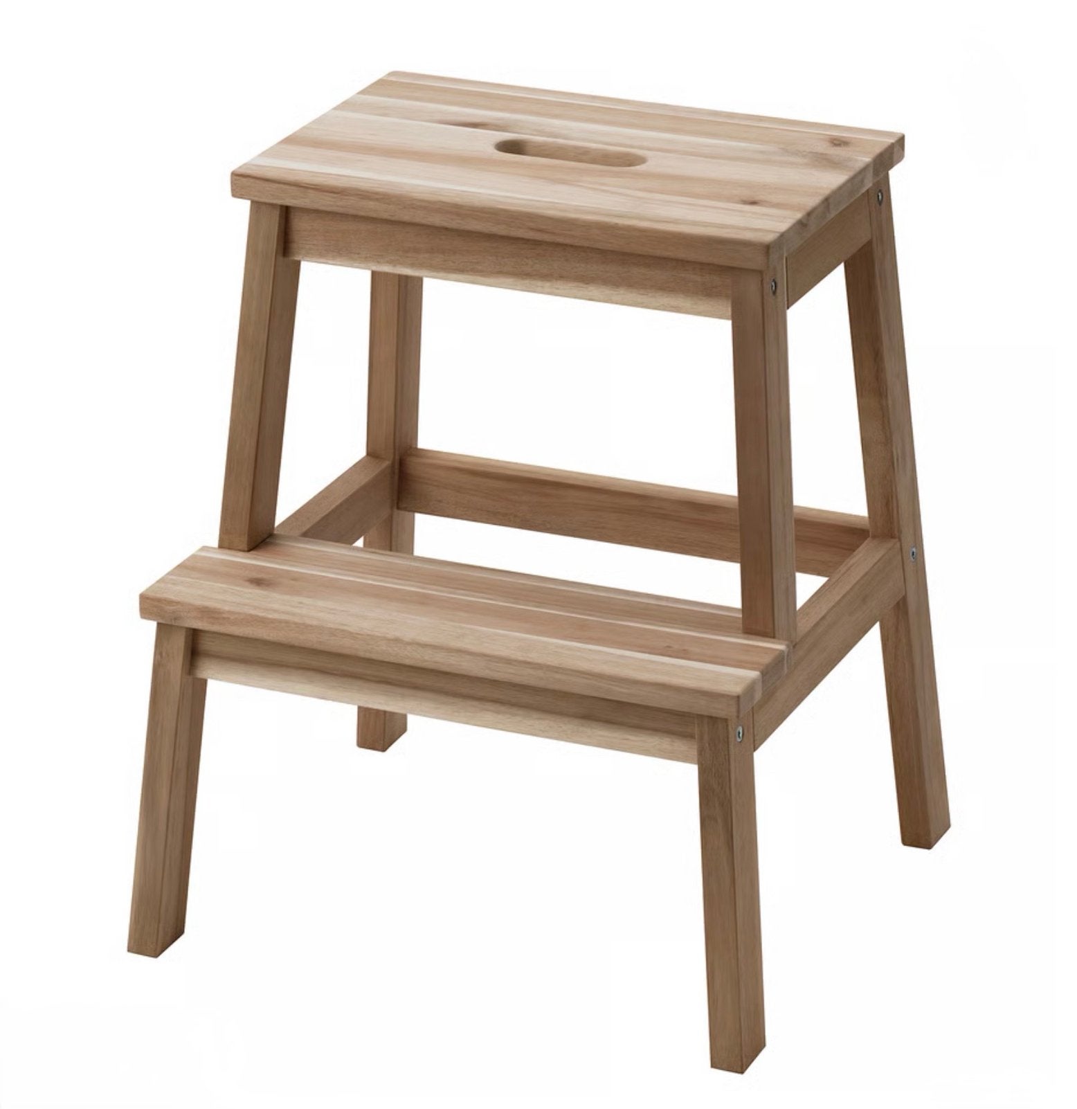 GEZOCHT voor Terre des Hommes 2 IKEA trapjes Bekväm, Ophalen of Verzenden, Gebruikt, Hout