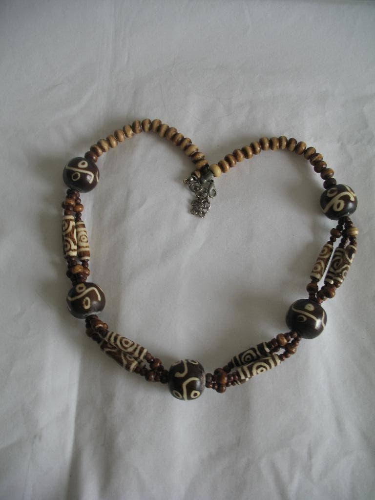 Tibetaanse DZI Kralen Ketting Vintage, Sieraden, Tassen en Uiterlijk, Antieke sieraden, Ophalen of Verzenden, Overige materialen