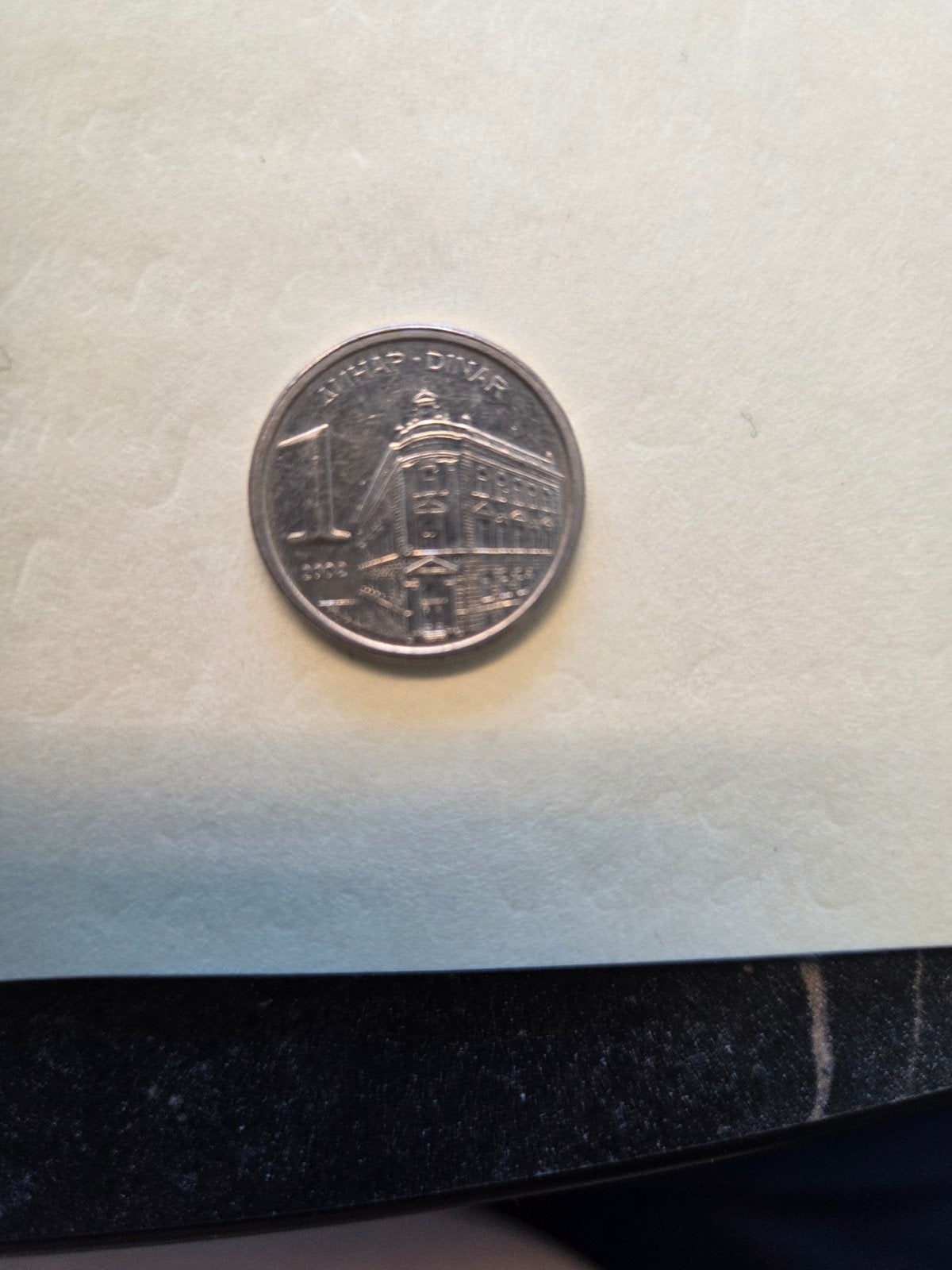 Joegoslavische 1 Dinar munt 2002, Ophalen of Verzenden, Losse munt