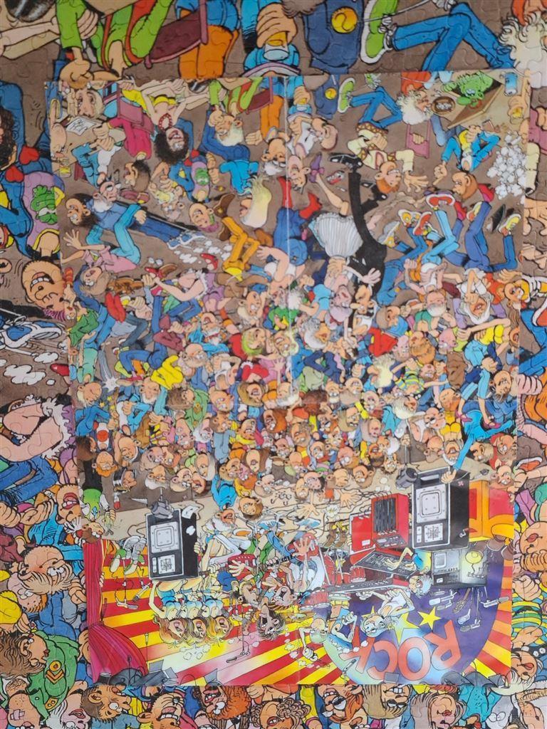 82100 Jan van Haasteren, 950 st. Rock around the clock, Ophalen of Verzenden, 500 t/m 1500 stukjes, Zo goed als nieuw, Legpuzzel