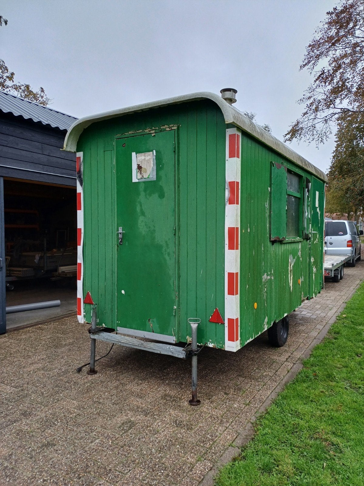 schaftkeet pipowagen bouwkeet tinyhouse, Ophalen of Verzenden, Gebruikt