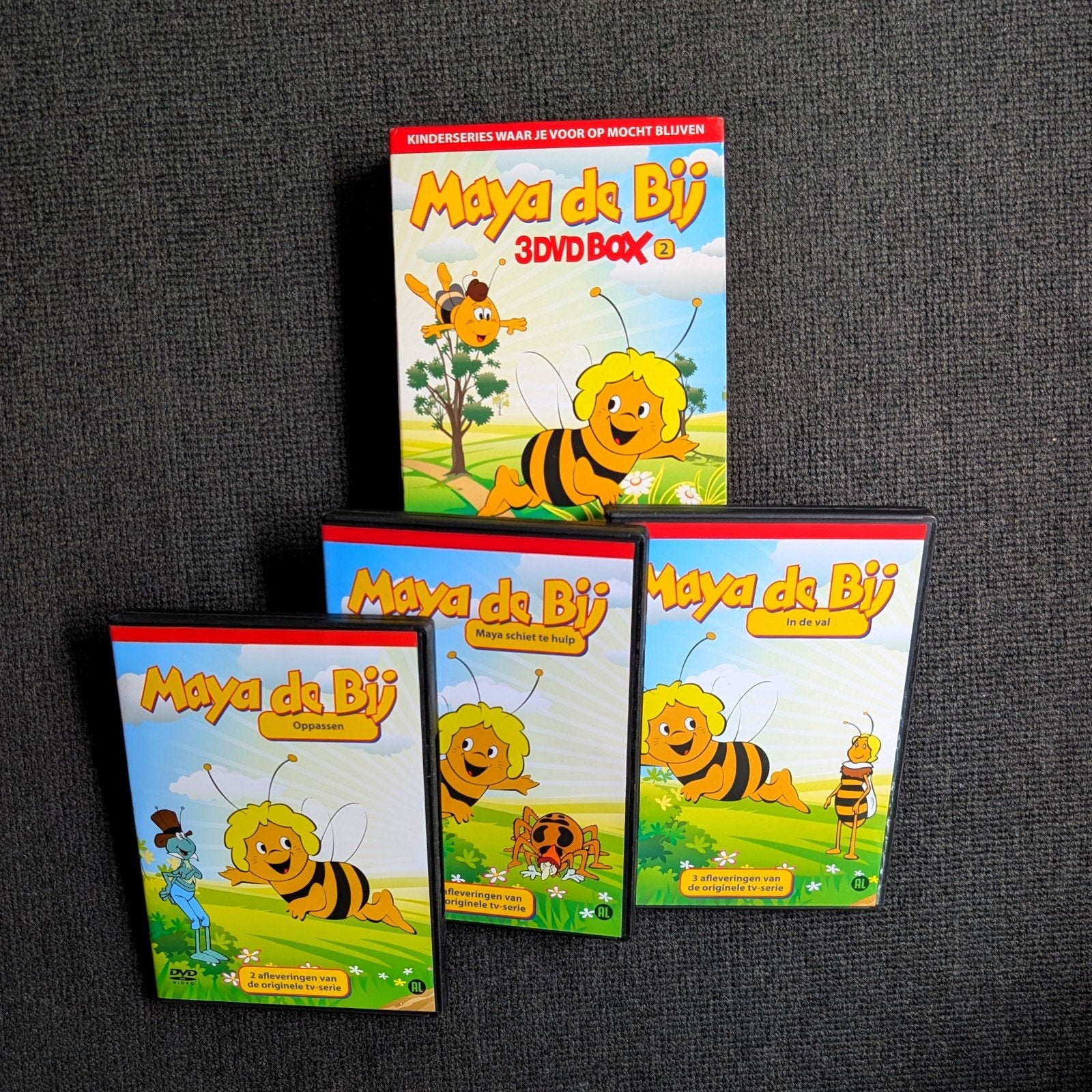 Maja de Bij (1977), 3 x DVD Box Set, Alle leeftijden, Ophalen of Verzenden, Zo goed als nieuw