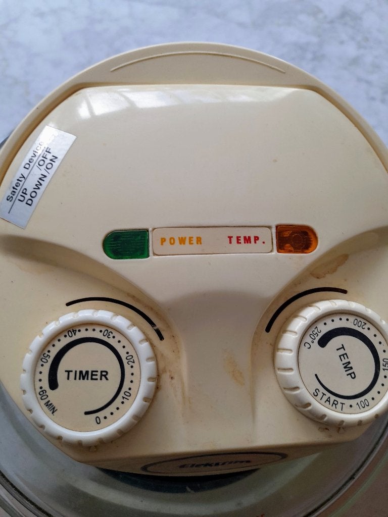 Hitte lucht oven pan met termostaat, Ophalen