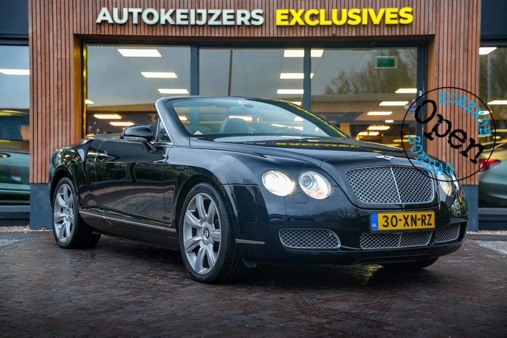Bentley Continental GTC 6.0 W12 Keyless Navi Cruise Stoelver, Auto's, Automaat, Gebruikt, 4 stoelen, Zwart
