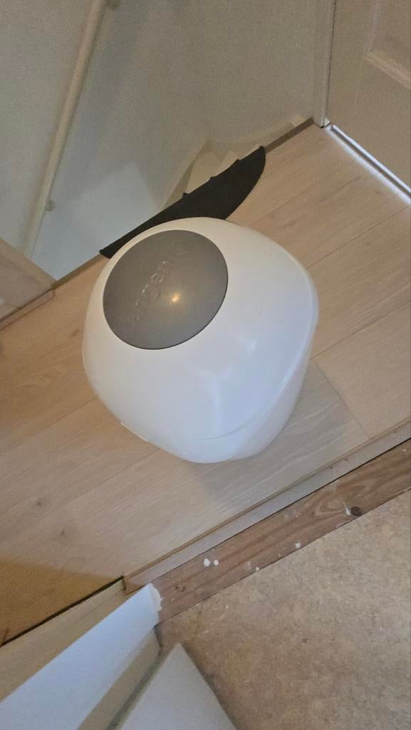 Ubbi luieremmer wit met grijs deksel, Ophalen of Verzenden, Gebruikt