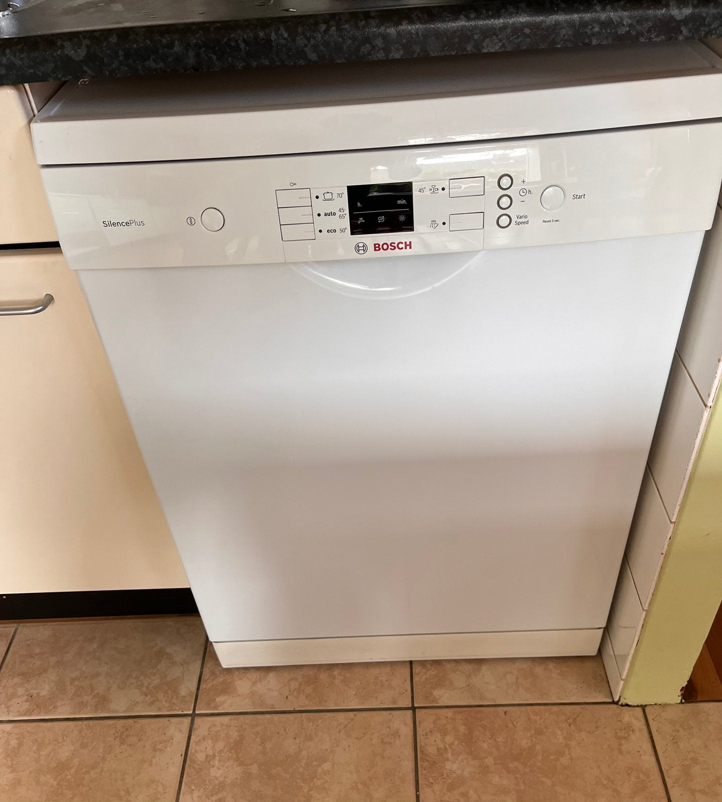 Bosch Silence Plus, Witgoed en Apparatuur, Ophalen, Gebruikt, 85 tot 90 cm, Eco programma