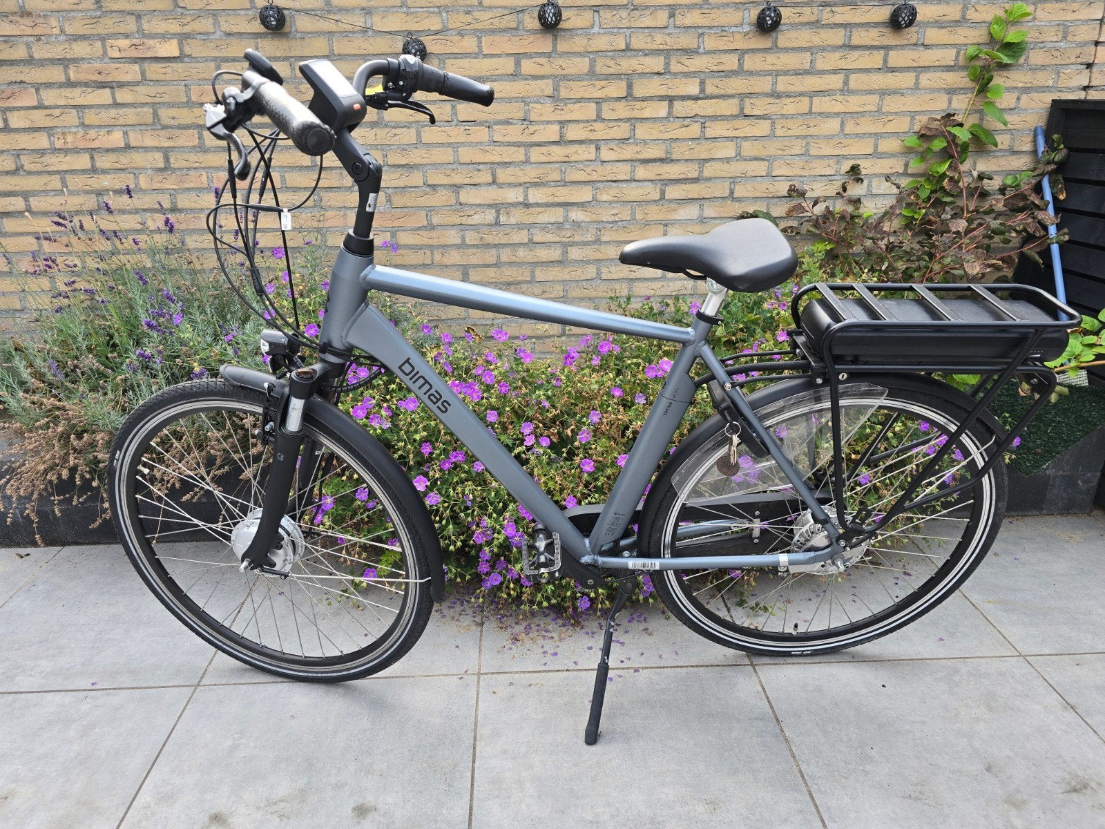 Bimas e-city Heren Fiets Maat 54 - 100km Actieradius, Overige merken, Gebruikt, Ophalen of Verzenden, 51 tot 55 cm