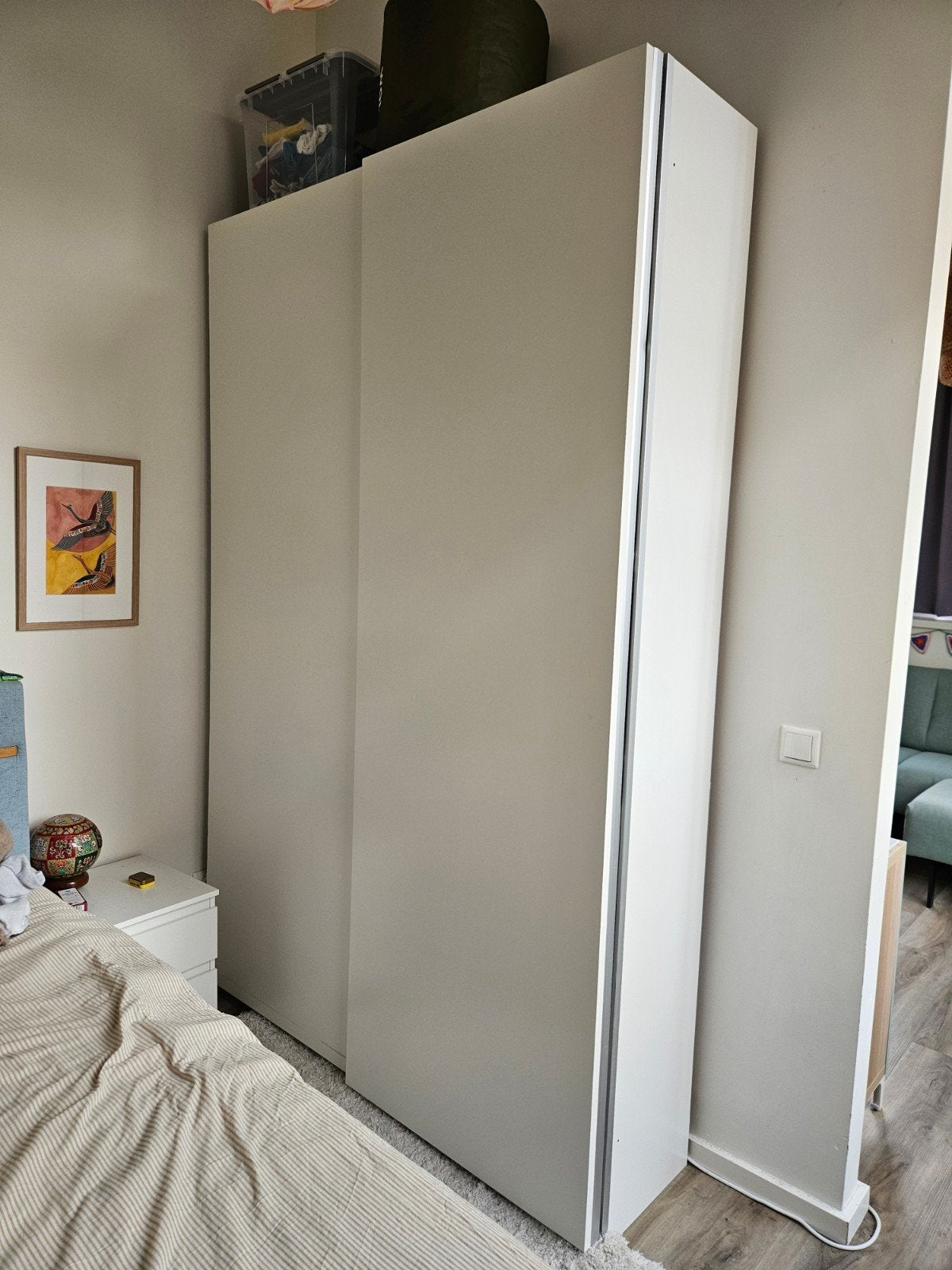 IKEA PAX kast 150 x 35 x 236 cm wit inclusief planken etc, Huis en Inrichting, Kasten | Kledingkasten, Gebruikt, 200 cm of meer