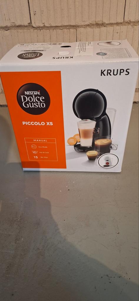 Dolce Gusto Piccolo XS Wit - Nieuw in doos, Ophalen of Verzenden, Nieuw, Koffiemachine, Koffiepads en cups