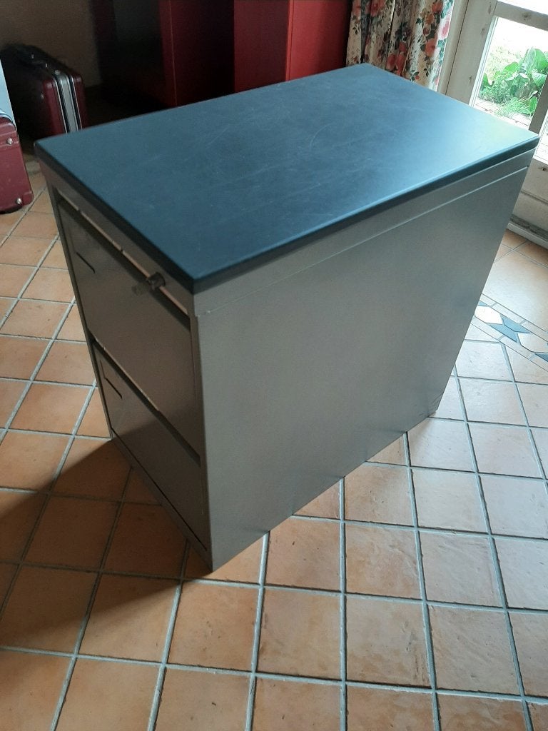 Hangmappenkast / dossierkast met 2 laden voor folio mappen, Ophalen, Minder dan 50 cm, Gebruikt, 75 cm of meer