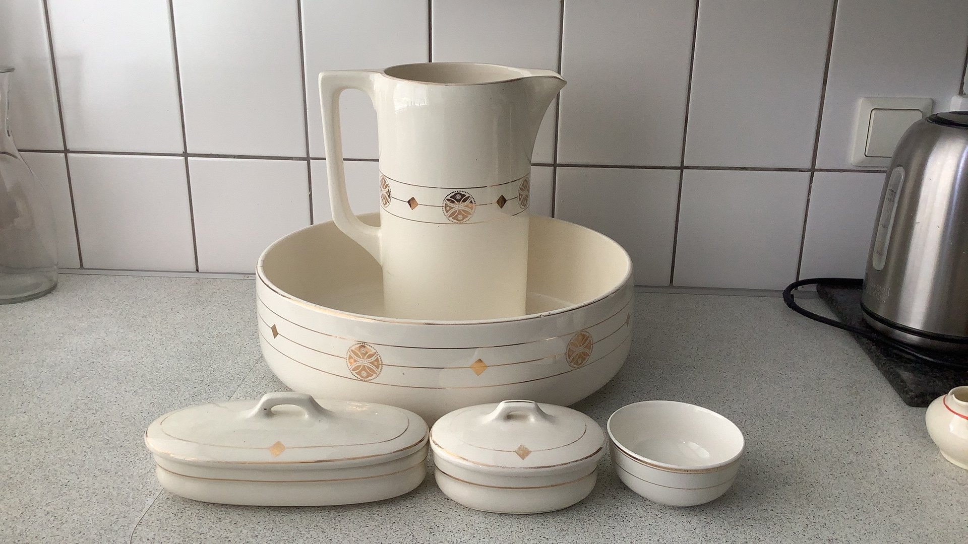Antieke lampetset, Ophalen
