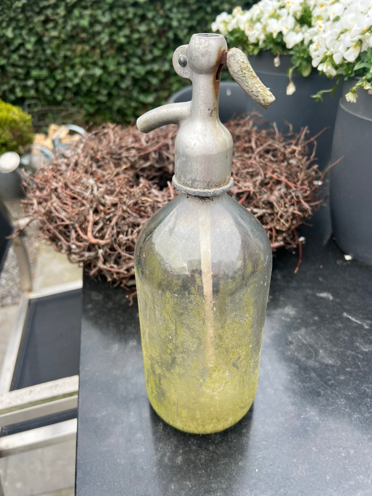 Spuitfles, mooi oud, Tuin en Terras, Tuinvazen, Ophalen of Verzenden, Gebruikt