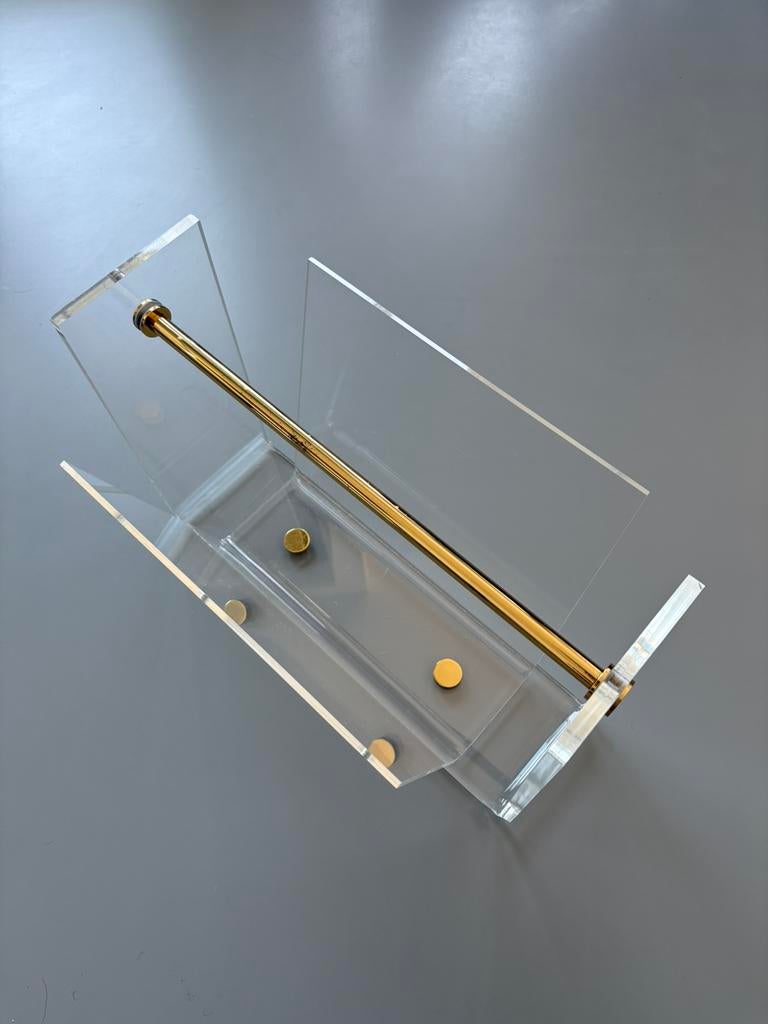 Jaren ‘80 plexiglas lectuurbak, Ophalen of Verzenden, Gebruikt