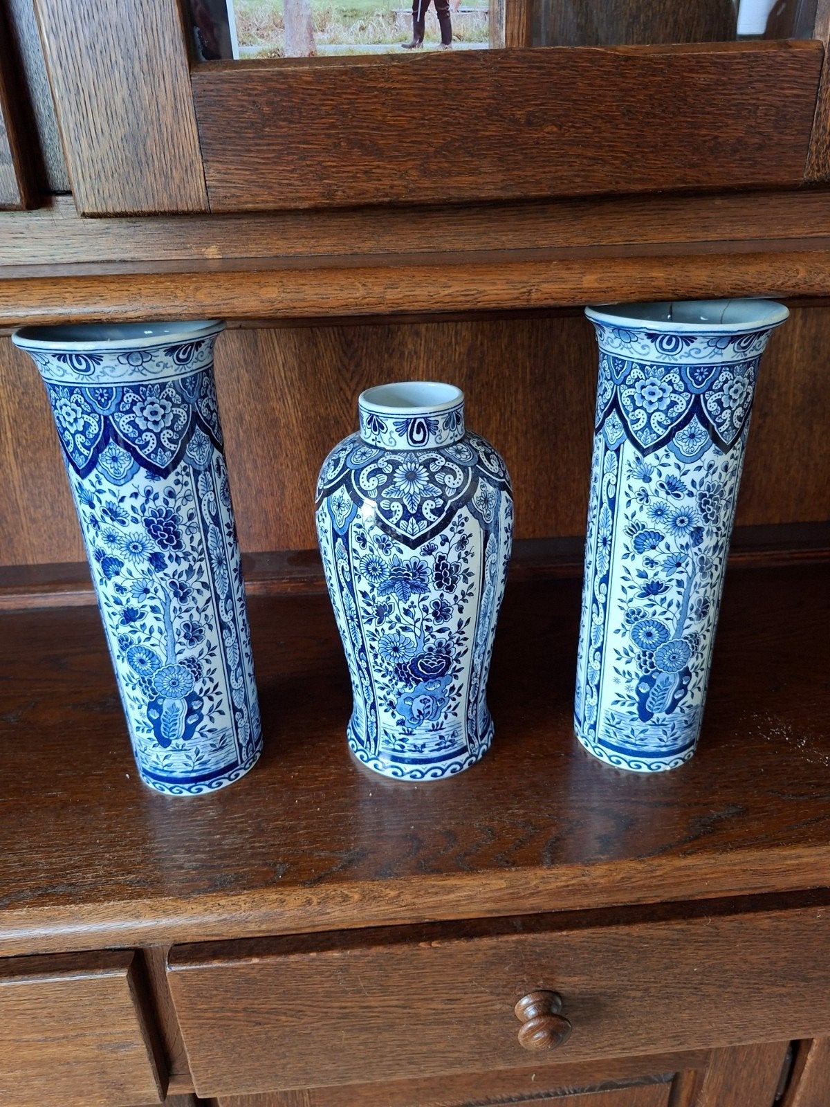 Vintage Delfts Blauw Kaststel – Boch, Ophalen