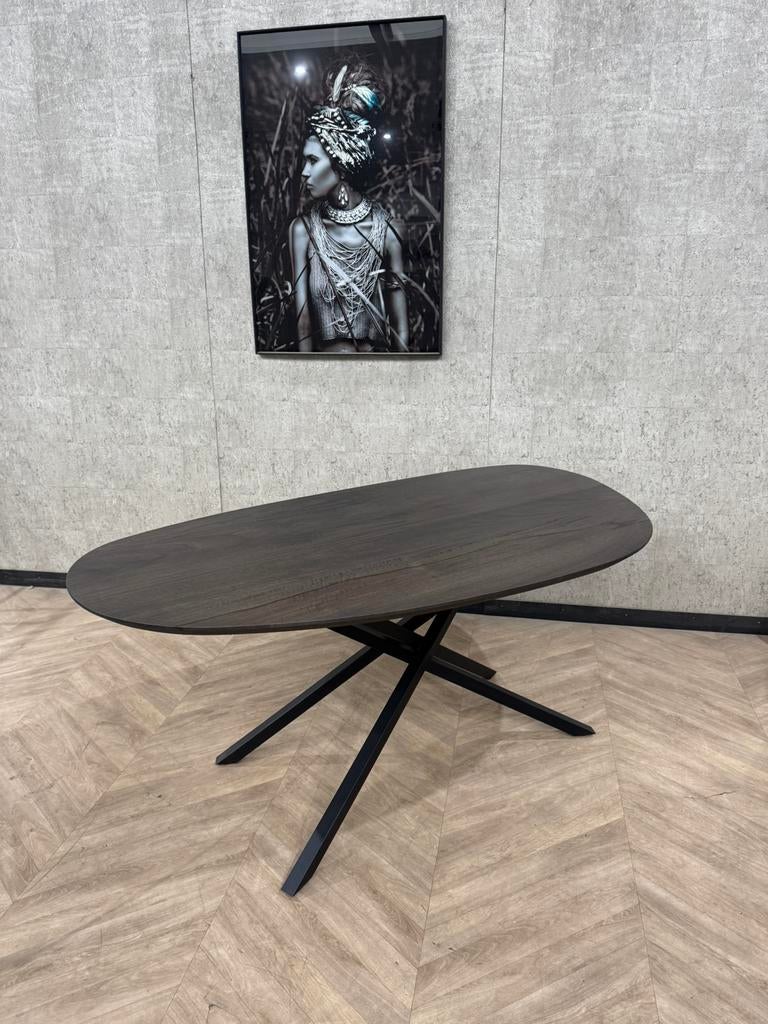 Kleine organische vorm Leaf eettafel 178x100 *nieuw, Huis en Inrichting, Tafels | Eettafels, Nieuw, 150 tot 200 cm, Overige vormen