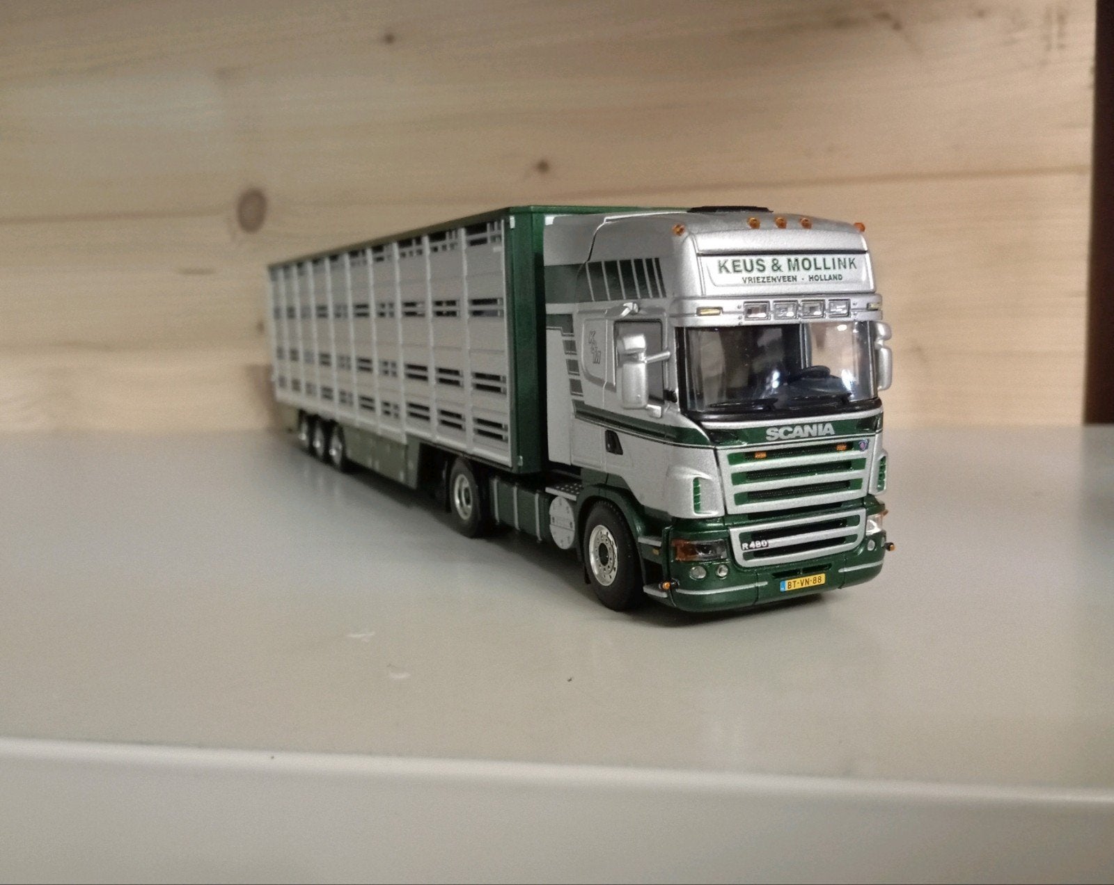 Scania R Keus & Mollink WSI, Hobby en Vrije tijd, Modelauto's | 1:50, Ophalen of Verzenden, Nieuw, Bus of Vrachtwagen, Wsi