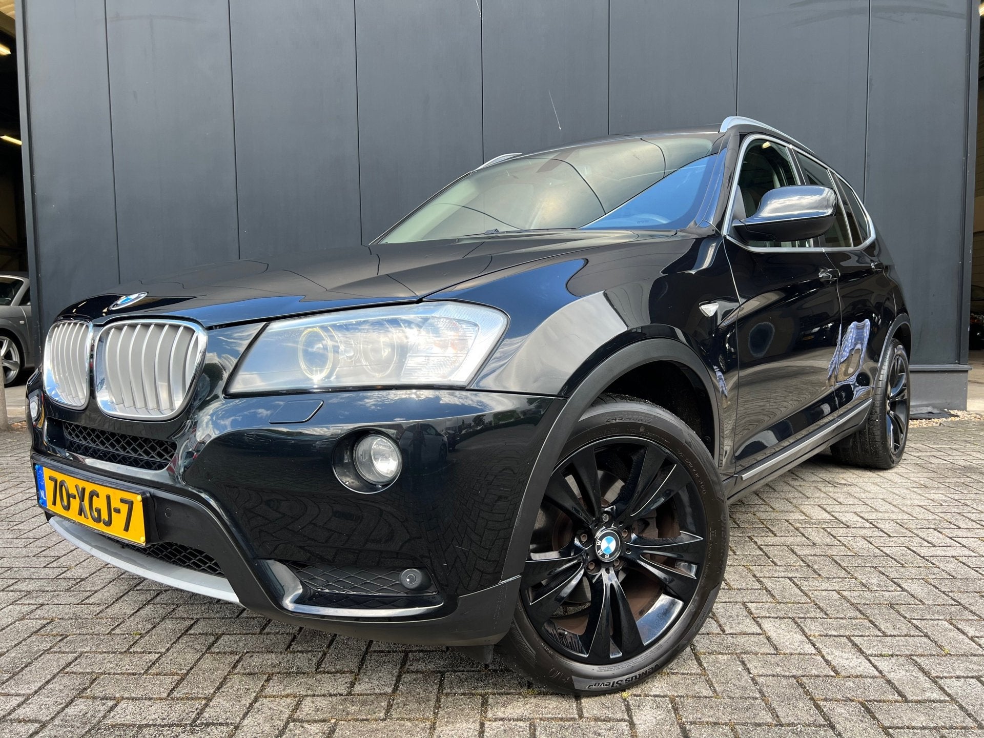 BMW X3 XDrive35i High Exe Aut/Leer/19'Lmv/Navi/Dak/OrgNl, Auto's, Gebruikt, Zwart, 2000 kg, Zwart