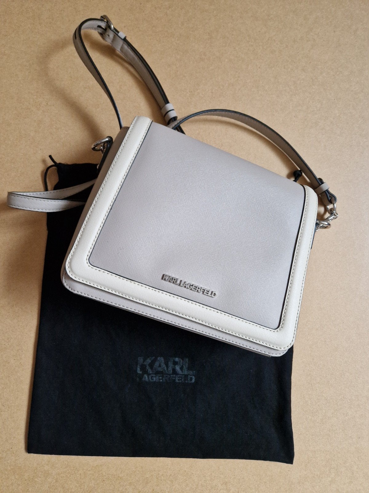 Ongebruikte Karl Lagerfeld schouder/crossbody tas, Ophalen of Verzenden, Nieuw, Beige, Overige merken