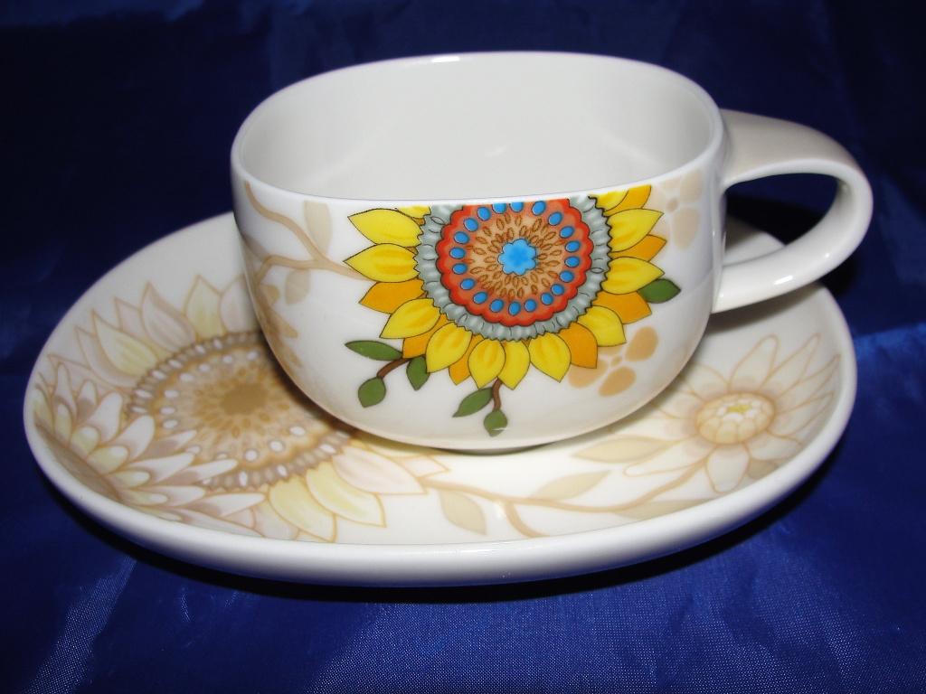 Villeroy&Boch Germany Helianthus kop en schotel, Huis en Inrichting, Keuken | Servies, Ophalen of Verzenden, Zo goed als nieuw