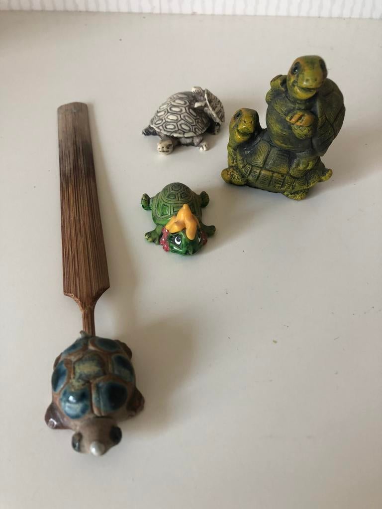 Verschillende beeldjes van schildpadden, Verzamelen, Beelden en Beeldjes, Ophalen of Verzenden, Zo goed als nieuw, Dier